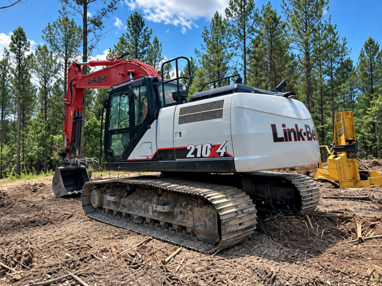 Excavadora 210x3 en obra